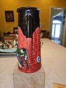 Incredible Large Early 20th Century Japanese Sumida Gawa 9.5" Pitcher/Vase in excellent vintage condition...