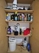 Cabinet contents as shown. Cabinet is not included.