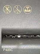 Fellowes P400C paper shredder. Works.