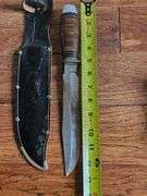 Guttman Cutlery Company (G.C. CO. ITALY) Bowie Knife. Blade is stamped "G.C.Co. Italy" and "Bowie" on the front and "377" on the reverse.