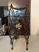 Unbranded Countertop Wine Bottle Rack with grape leaf side design…..13-1/2”D x 17-1/4” tall