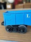 Vintage LIONEL 6042 Blue Long Gondola Postwar Car