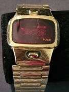 14K gold filled Pulsar digital watch. Nonworking.
