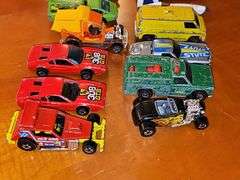 Hot Wheels and matchbox diecast. Front three rows are Hot Wheels, ships and items behind ships are Matchbox.