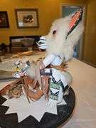 Vintage "Wolf" Kachina Doll signed by Kachada Montiel
