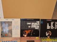 Grouping of albums by Henry Mancini, Dave Brubeck.