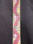 Original signed Mose T long skinny maroon snake Folk Art with signature soda can tab hanger…..1-3/8 x 21
