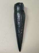 Signed Angelio Batle graphite sculptural writing owl. Natural graphite and smudge resistant compounds are fused in specialized forms…..in original box