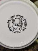 Libby Holly Berry dishes. Five piece place setting for five plus one additional soup bowl, salad plate, cup, saucer. Total of 29 dishes.