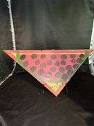Original signed Mose T red meat watermelon Folk Art with signature soda can tab hanger…..19 x 9-1/4