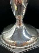 Pair of weighted sterling candlesticks…..511 total grams…..3-3/4” tall