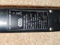 Star Wars Darth Vader Action Figure Carrying Case. (Empty) and R2-D2 radio controlled robot With remote. Untested