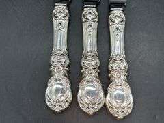 (3) Reed & Barton Mirrorstele Sterling Handled Place Knives