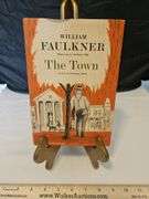Vintage "The Town a novel of the Snopes family" by William Faulkner 1957 version w/very nice in-tact book jacket...