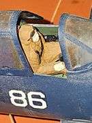 Model of a Vought F4U Corsair American fighter aircraft. (Missing right front wheel) Stuka-Junkers Ju 87, German dive bomber plane.