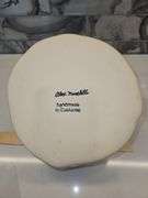 Beautiful Alex Marshall Handmade Stoneware 8" x 4" Round Ripple Bowl in Grey-White Stripe SEE DESCRIPTION FOR DETAILS...