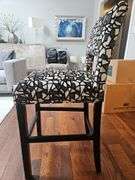 Beautiful Like New Heckman upholstered barstool 20" w x 19" seat d x 16" seat back h x 29" seat h x 44" total h...