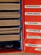 A grouping of football cards from the 1970s, sorted by teams.  See additional information and all photos.