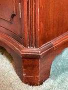 Beautiful vintage mahogany buffet with 6 drawers and 2 side compartments……62 x 21-3/4 x 36 tall….has slight blemishes from every day use….this piece is at least 80 years old and is a family heirloom