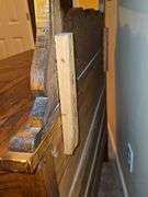 antique four-drawer dresser. 40x20x74 in tall.