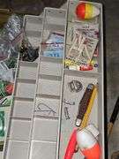 Tackle box and contents.