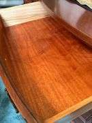 Beautiful vintage mahogany buffet with 6 drawers and 2 side compartments……62 x 21-3/4 x 36 tall….has slight blemishes from every day use….this piece is at least 80 years old and is a family heirloom