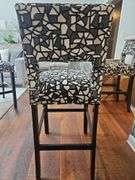 Beautiful Like New Heckman upholstered barstool 20" w x 19" seat d x 16" seat back h x 29" seat h x 44" total h...