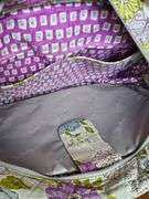 Vera Bradley purple yellow and blue flower laptop bag.