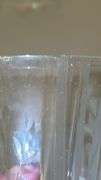 Set of 11 Etched Floral Parfait Glasses…..5-3/4” tall…..chipping (see pics)