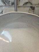 Like New Alex Marshall 12" Low Bowl in Speckled Blue STAND NOT INCLUDED...