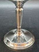 Very nice unmarked weighted sterling compote…..5-3/8”D x 5” tall…..159 grams