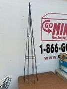Great selection of wrought iron and metal items plus a collapsible garden pull cart….items in background are not included