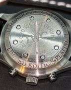 REPRODUCTION IWC (International Watch Co) Limited Edition Platinum Die Gross Fliegeruhr Men’s Watch with black leather band (801963)…..THIS WSTCH IS NOT ORIGINAL NOR AUTHENTIC