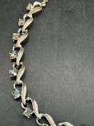 Beautiful vintage silver toned choker with sparkling iridescent stones…..lot 100 is the matching bracelet