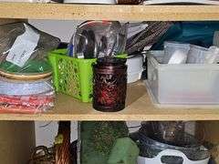 Cabinet contents as shown. Cabinet not included.