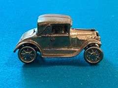 Vintage Solid Brass Ford Model T Coupe Car with Rumble Seat…..5 x 2-1/2
