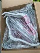Box of 96 NEW velvet coated hangers both pant and shirt…..clips and shoulder covers