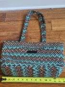 Vera Bradley brown and teal purse.