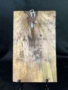 Original signed Mose T blue Tico bird was th greenish/yellow toes Folk Art with signature soda can tab hanger…..6 x 10