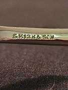 Sterling silver S. Kirk & Son Old Maryland Meat fork. Weight 74.4 grams