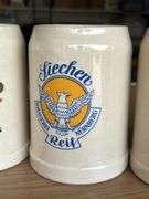 Set of (6) vintage German stoneware beer strings…..5-3/8” tall