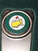 Masters divot tool and ball marker set.