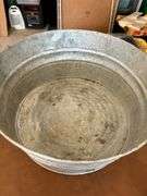 23-3/4”D x 11” tall galvanized tub