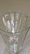 Set of 11 Etched Floral Parfait Glasses…..5-3/4” tall…..chipping (see pics)