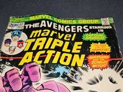 Two comic books. Star wars, the avengers marvel triple action. See all photos for more information.