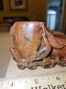 Very nice hand-carved Chinese soapstone pot...