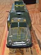 Vintage repair truck. All metal. Lift truck only. No other accessories or supplies in the box..