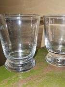 Two Crystal iced tea glasses and three rocks glasses. Unable to locate this pattern.