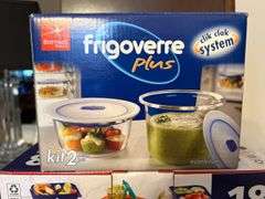 (2) NIB sets…..GoodCook EveryWare 18-pc food storage set and Frigoverre Plus Clik Clak System food storage set