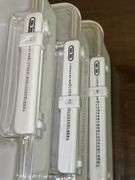 Set of (3) OGGI storage containers with month/date indexes